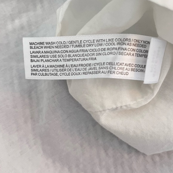 Eloquii Off the Shoulder Seersucker Dress Women's 18 Ruffle Overlay Blue White - Picture 10 of 12